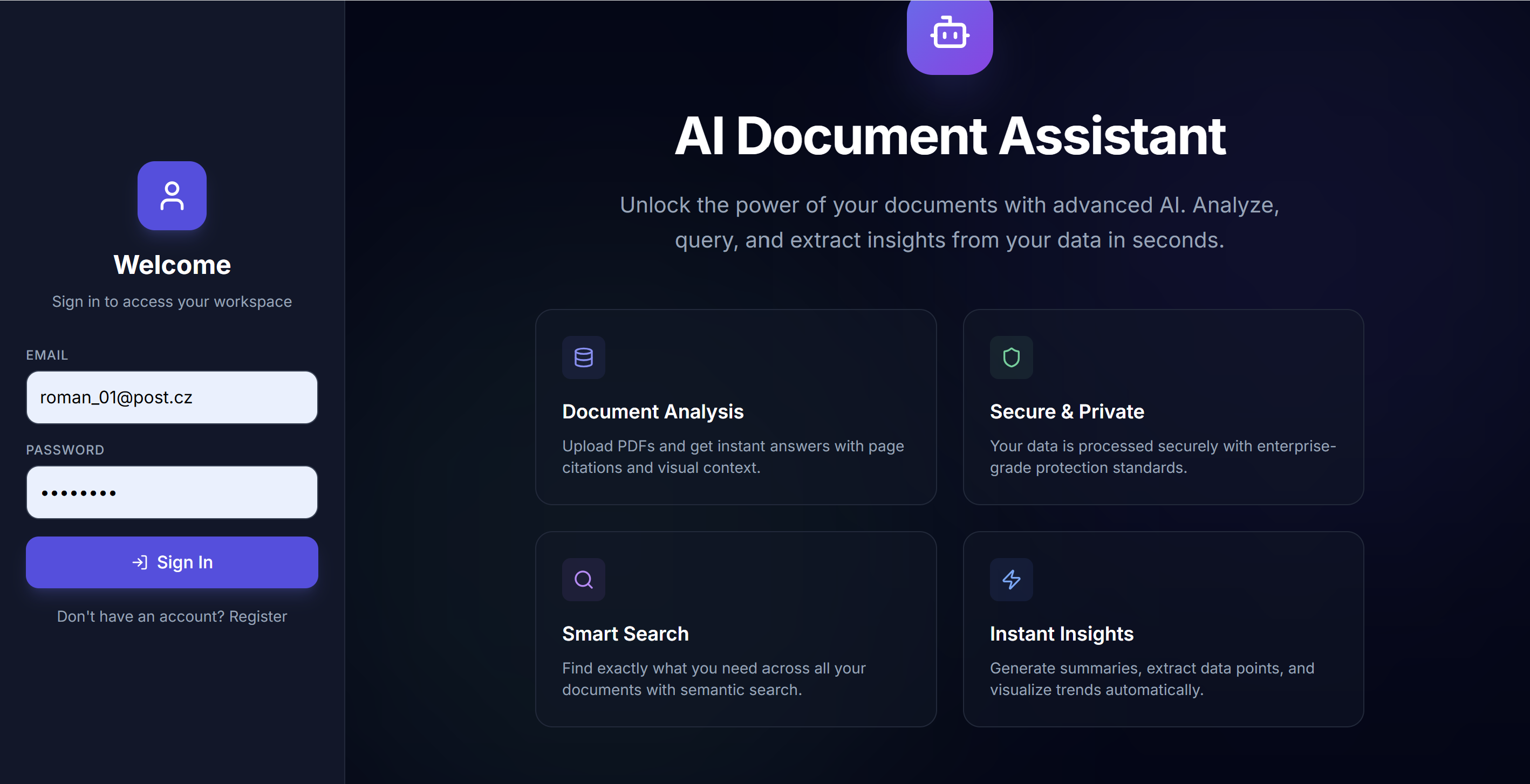 AI Document Chatbot – chat nad nahranými dokumenty
